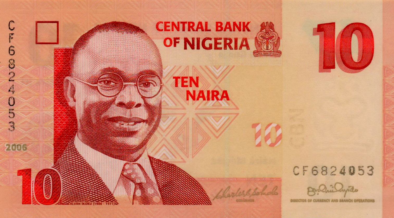 Nigeria 10 2006 UNC P-33/a